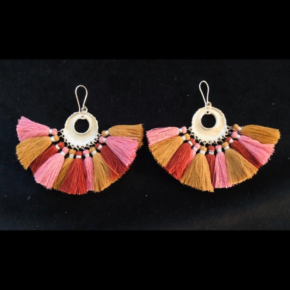 NEW Chan Luu Andorra Pendant Tassel Earrings - Picture 4 of 5